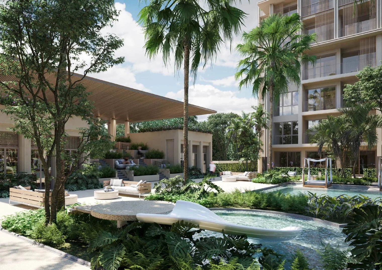 Beachside condominiums in Bangtao, Phuket