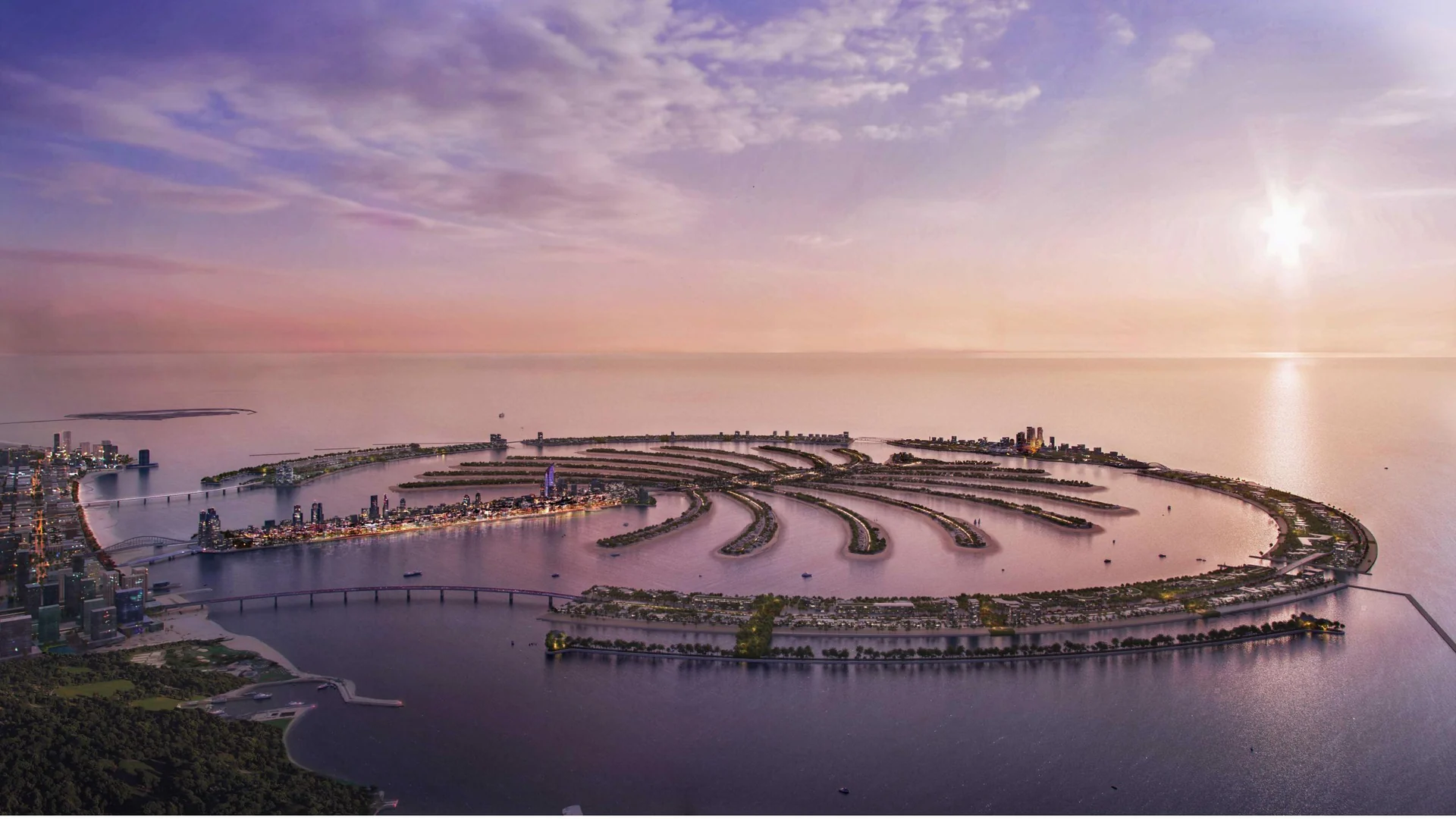 Dubai contemporary residential skyline