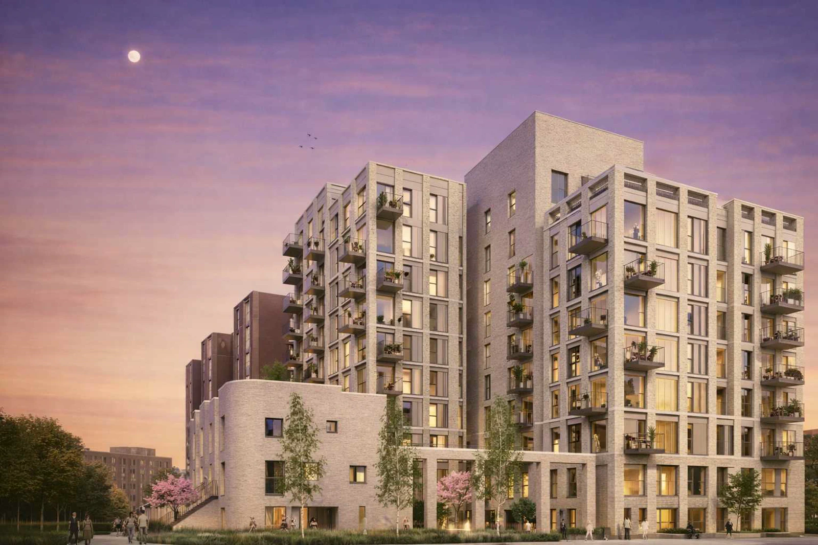 Apartments and townhouses in Talbot Road, Trafford, Manchester